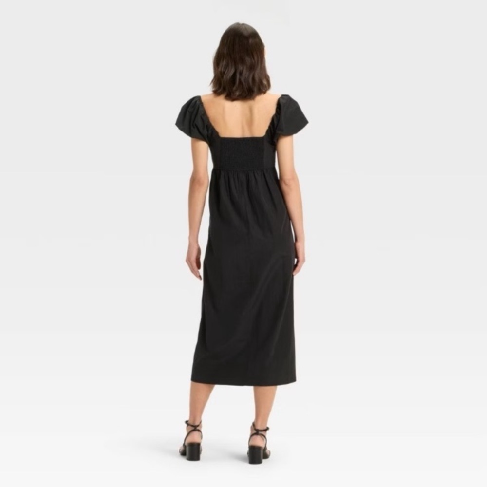 A New Day Women’s Puff Short Sleeve Maxi Dress - Picture 2 of 4